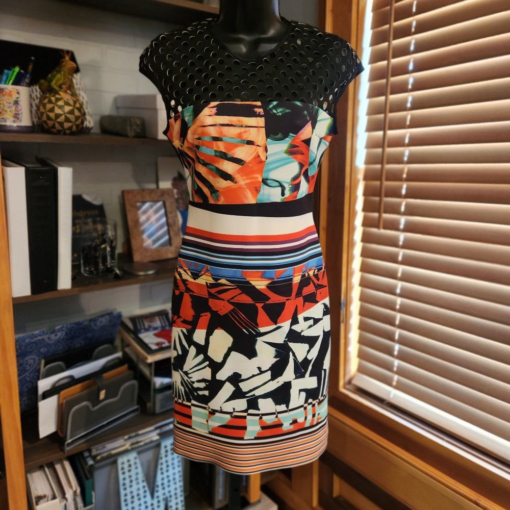 ."Scuba" Laser Cut Dress by Clover Canyon
